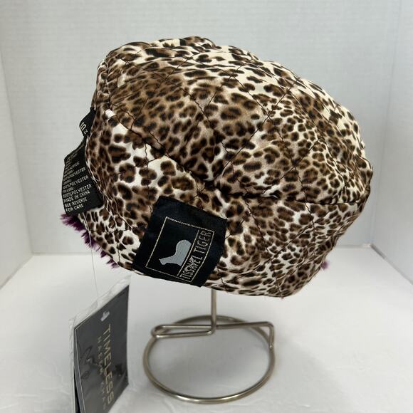 Vintage Timeless Naeem Khan Purple Faux Fur Cloche Hat NWT - Picture 4 of 7